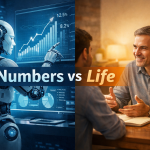 AI can calculate wealth, but only human mentorship understands life behind the numbers.