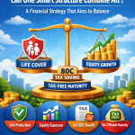 Tax-free maturity, life cover and equity investment structure with 80C tax benefit