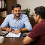 Financial Mentor in Pune guiding a salaried professional on money management and wealth building