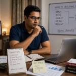 Indian software engineer evaluating wealth growth and retirement planning