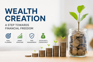 Wealth creation in India concept showing long-term financial growth through disciplined investing